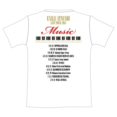 EXILE ATSUSHI ツアーTシャツ ホワイトS : EXILE ATSUSHI | HMV&BOOKS