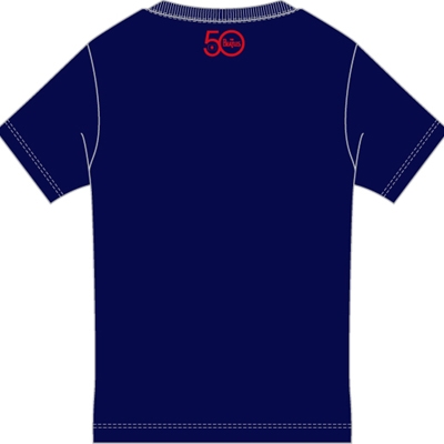 Beatles No.5 日本盤50周年記念Ｔシャツ Navy 【M】 : The Beatles