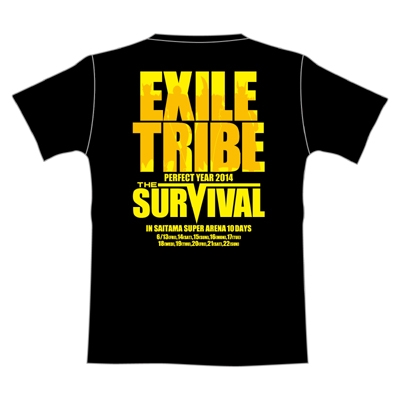 Tシャツ ブラック【L】 /EXILE TRIBE THE SURVIVAL : EXILE TRIBE