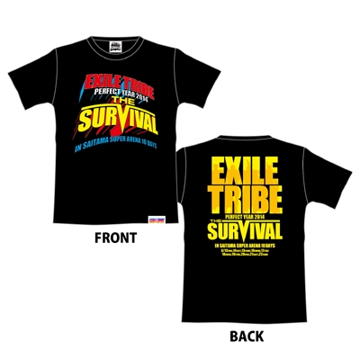Tシャツ ブラック【L】 /EXILE TRIBE THE SURVIVAL : EXILE TRIBE