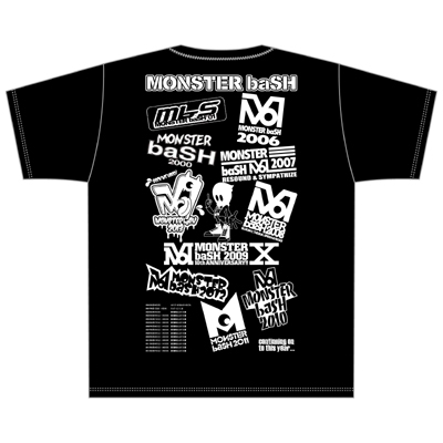 Monster Bash 14 15th Anniversary Tシャツ 黒 Xs T Shirt Hmv Books Online Mb14t006