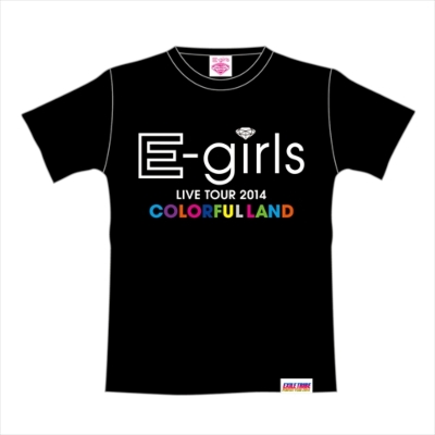 ツアーTシャツ 【M】 ブラック/ E-girls LIVE TOUR 2014 