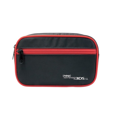 Newニンテンドー3DS LL たっぷり収納ポーチ レッド : Game Accessory