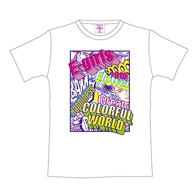 Tシャツ E-girls【M】/ E-girls LIVE TOUR 2015 COLORFUL WORLD : E