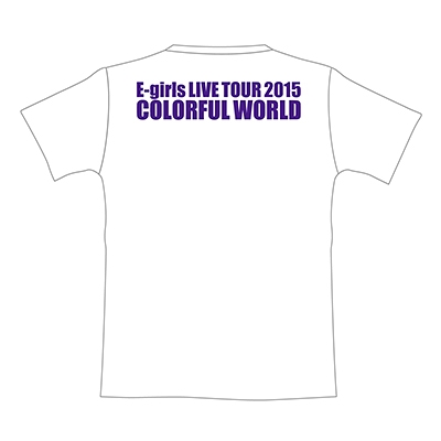 Tシャツ E-girls【M】/ E-girls LIVE TOUR 2015 COLORFUL WORLD : E