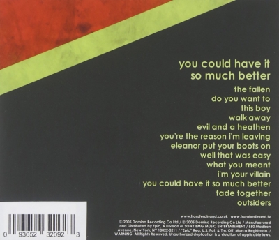 You Could Have It So Much Better : Franz Ferdinand | HMV&BOOKS