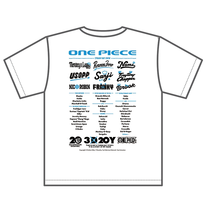 サマソニ／ONE PIECEコラボTシャツ WHITE（XXL） ※事後販売分 : SUMMER