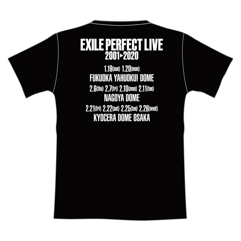 EXILE PERFECT LIVE ツアーTシャツ(BLACK/M) : EXILE | HMV&BOOKS