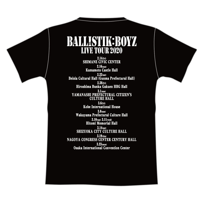 BBZ ツアーTシャツ(BLACK/M)/ IGNITION : BALLISTIK BOYZ from