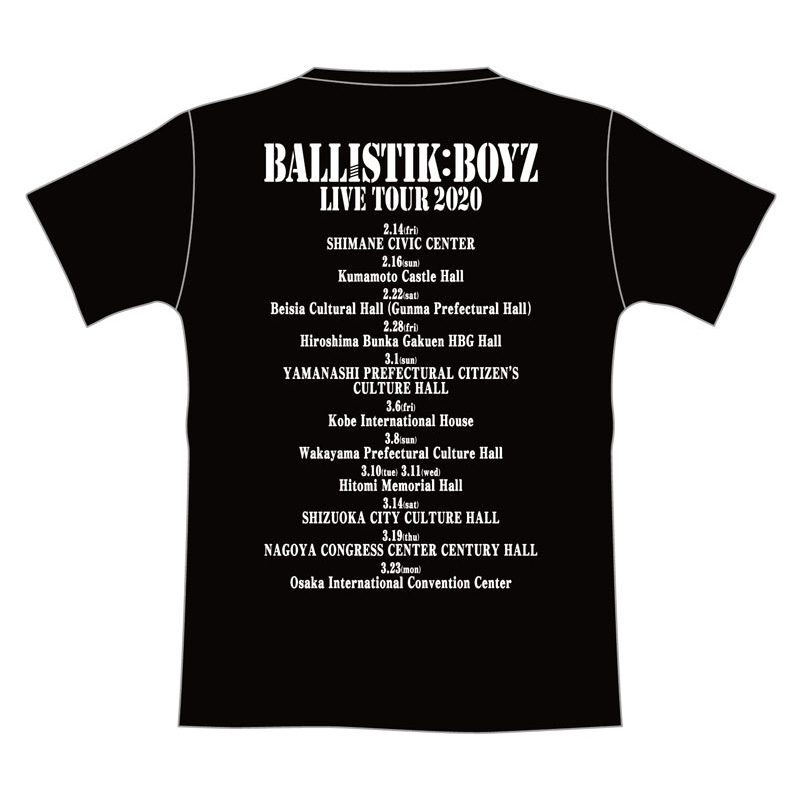 BBZ ツアーTシャツ(BLACK/L)/ IGNITION : BALLISTIK BOYZ from EXILE 