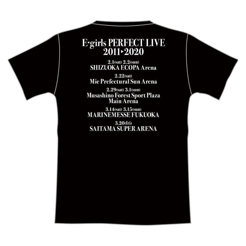 E-girls PERFECT LIVE ツアーTシャツ(M)/ IGNITION : E-girls