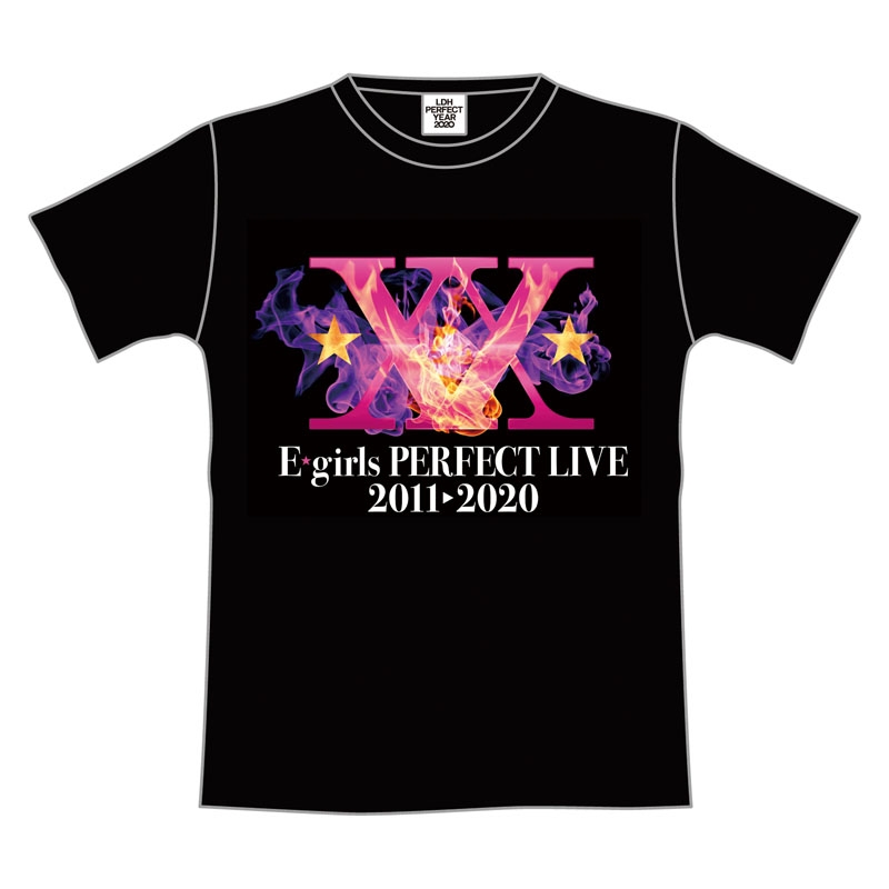 E-girls PERFECT LIVE ツアーTシャツ(L)/ IGNITION : E-girls