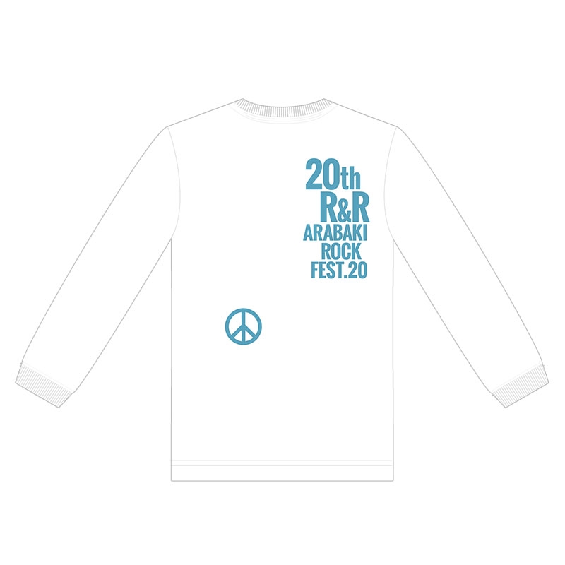 アラバキ 奈良美智 ロングスリーブTシャツ XLサイズ 新品未使用品 荒吐×奈良美智ロングスリーブTシャツ ホワイト×ブルー（XL） ※10月下旬