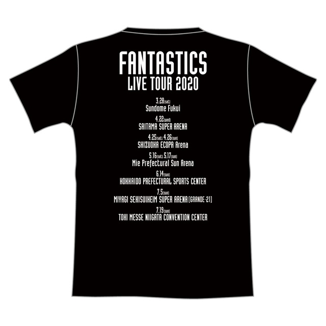 FNT ツアーTシャツ(BLACK/S)/ IMAGINATION : FANTASTICS from EXILE 