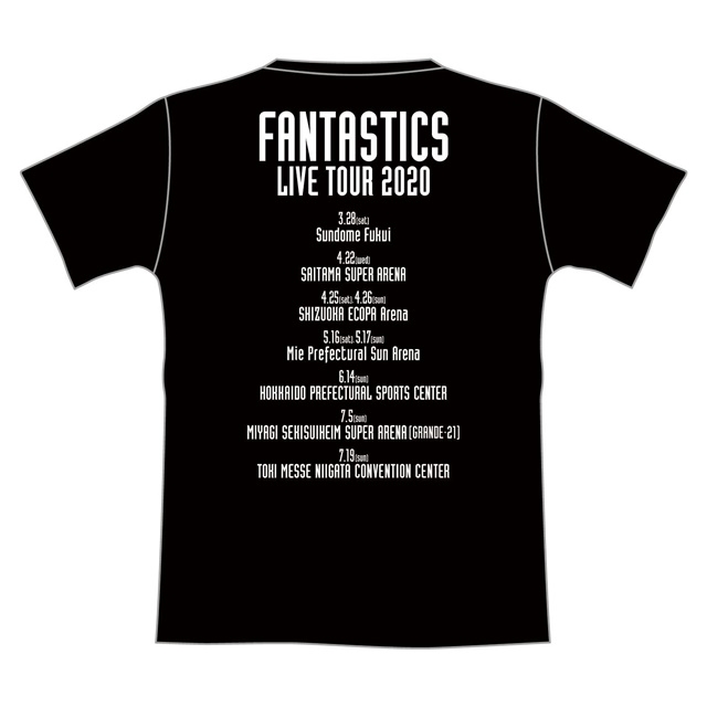 FNT ツアーTシャツ(BLACK/M)/ IMAGINATION : FANTASTICS from EXILE