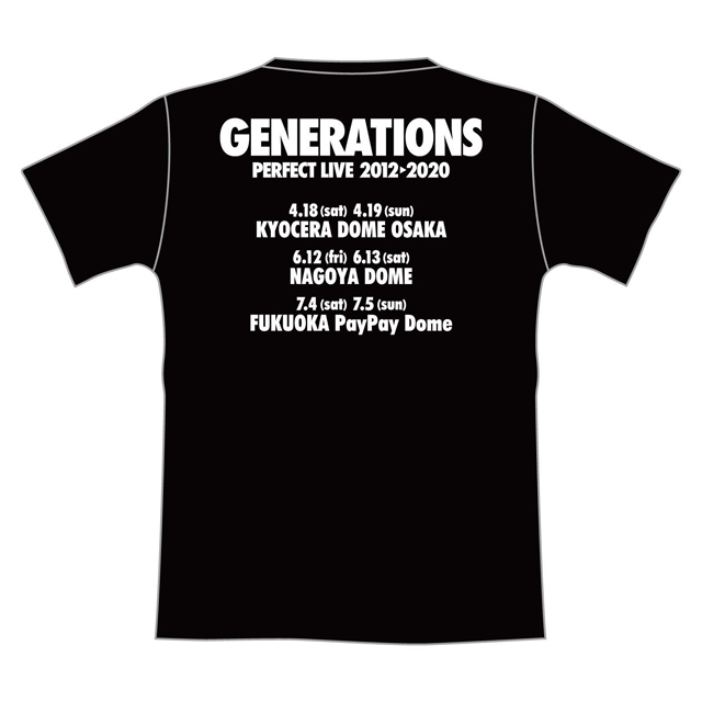 GENERATIONS PERFECT LIVE ツアーTシャツ(BLACK/S)/ IMAGINATION