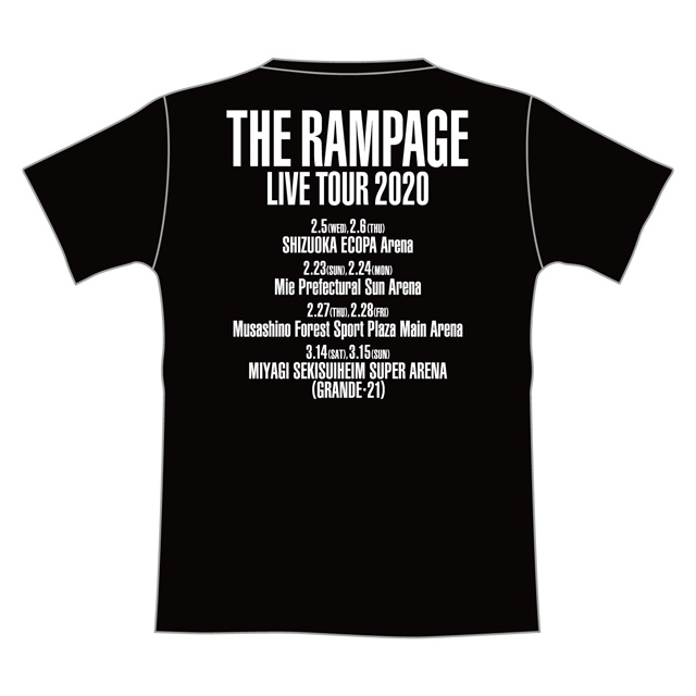 RMPG ツアーTシャツ(BLACK/L)/ IGNITION : THE RAMPAGE from EXILE 