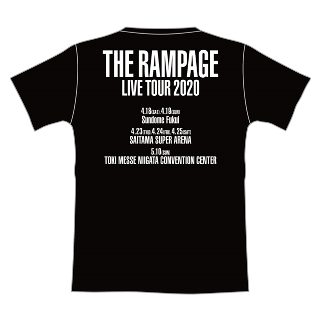 RMPG ツアーTシャツ(BLACK/S)/ IMAGINATION : THE RAMPAGE from EXILE 