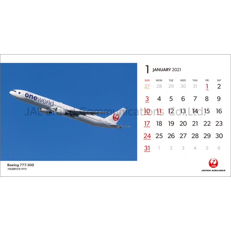 JAL「FLEET」（卓上判） 2021年カレンダー : 2021年カレンダー  HMVBOOKS online - 21CL1116