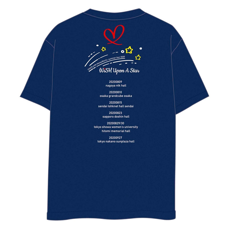 WiSH Upon A Star ツアーTシャツ(M) : CHiCO with HoneyWorks