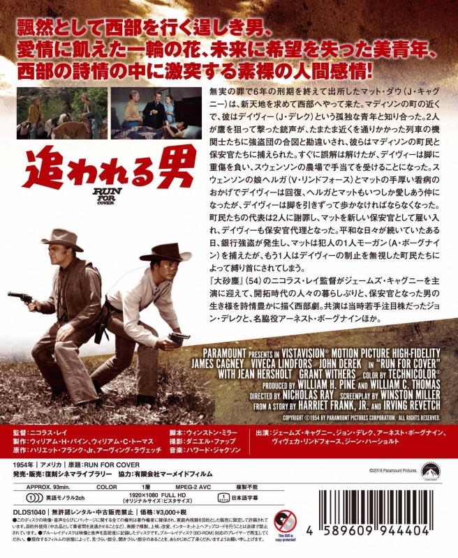 【廃盤】大砂塵 ニコラス・レイ 復刻シネマライブラリー Blu-ray