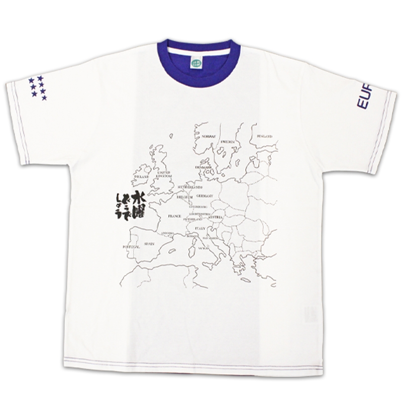 ブルー(LL)Tシャツ 水曜どうでしょう EURO21 : 水曜どうでしょう 