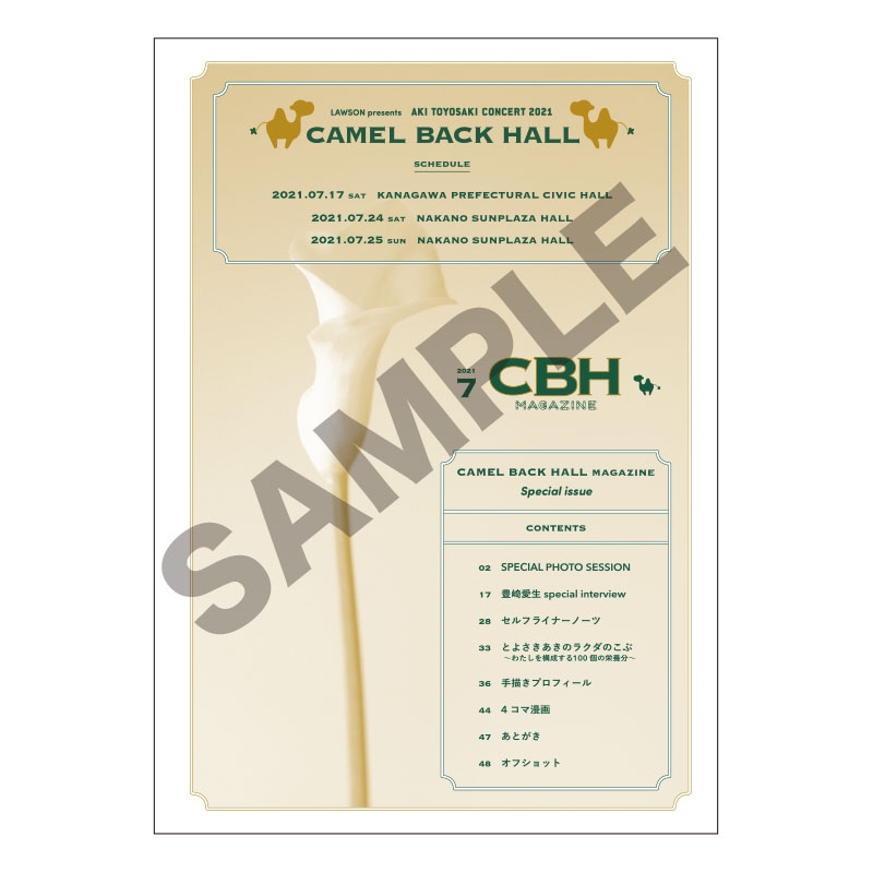 CBH創刊号（パンフレット）/ Camel Back hall : 豊崎愛生 | HMVBOOKS online - MRAG2692