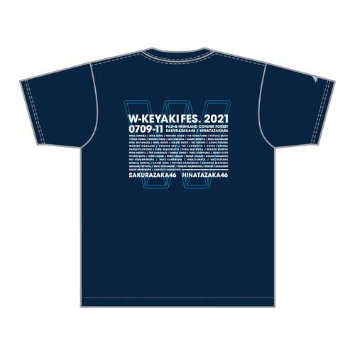 人気ブランド新作豊富 ネイビー×スカイブルー ダブルTシャツ サイズL FES W-KEYAKI / 服・ファッション小物