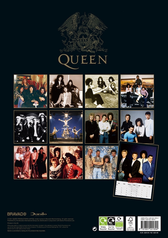 Queen 輸入版 22年カレンダー Queen Hmv Books Online 22cl347