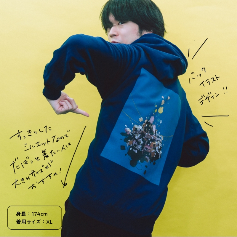 ダイスケリチャード 夜の少女 パーカー ネイビー M オールナイトニッポン 55周年記念公演 あの夜を覚えてる Hmv Books Online Ann55th31