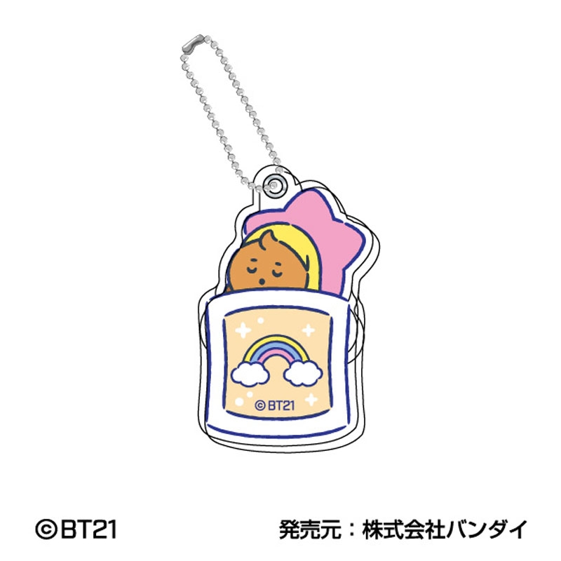 スライドアクリルキーホルダー (10個入り1BOX) : BT21 スライドアクリルキーホルダー (10個入り1BOX) : BT21