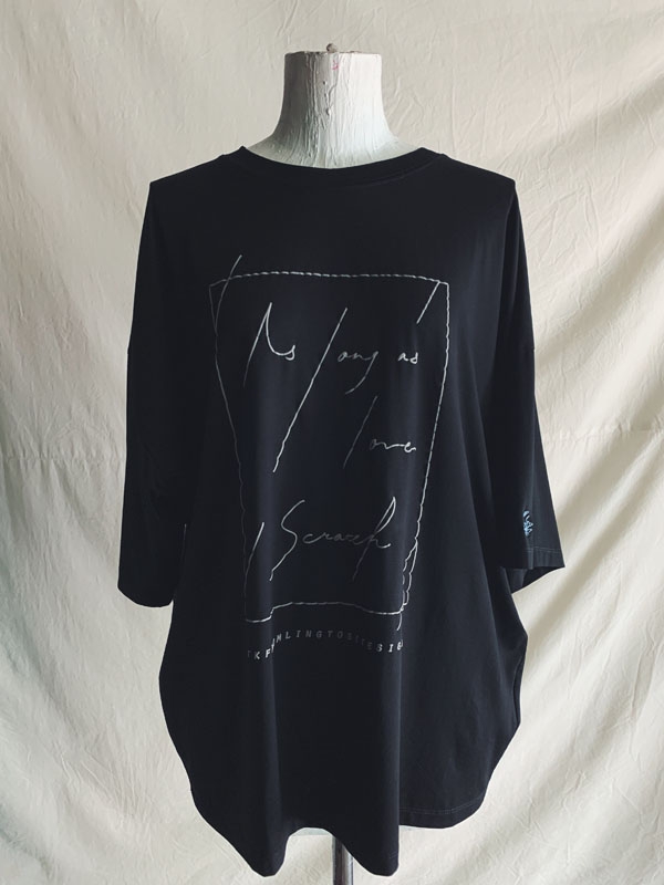 As long as I love / Scratch three-quarter length sleeves T-shirts