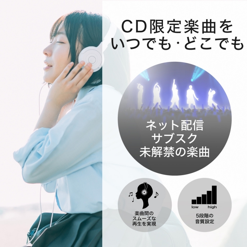 スマートフォン用CDレコーダー ラクレコ ケーブルモデル（ホワイト