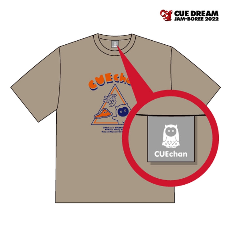 キューちゃんのビッグシルエットTシャツ(ハマベのカニミソ味 L) : CUE