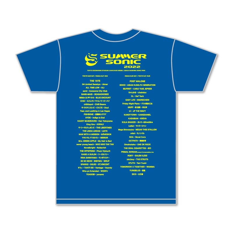 カラバリTシャツ 3XL ブルー : SUMMER SONIC | HMV&BOOKS online - SMRSN22T127