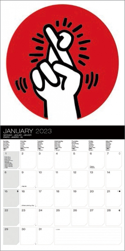 キースヘリング(輸入版)/ 2023年カレンダー : Keith Haring (Art 