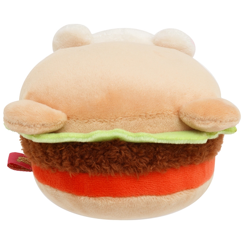 【限定品】ローソン限定　リラックマ　 ぬいぐるみ ハンバーガー付き 約15cm あつめてぬいぐるみ ハンバーガー（チャイロイコグマ