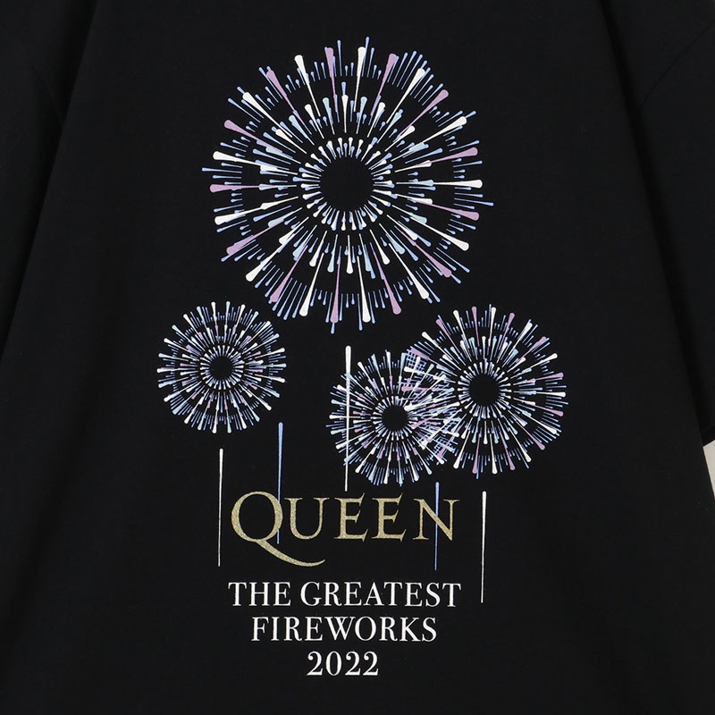 Queen The Greatest Fireworks 2022 Tシャツ Tシャツ ブラック（SIZE：L） / QUEEN THE GREATEST FIREWORKS 2022