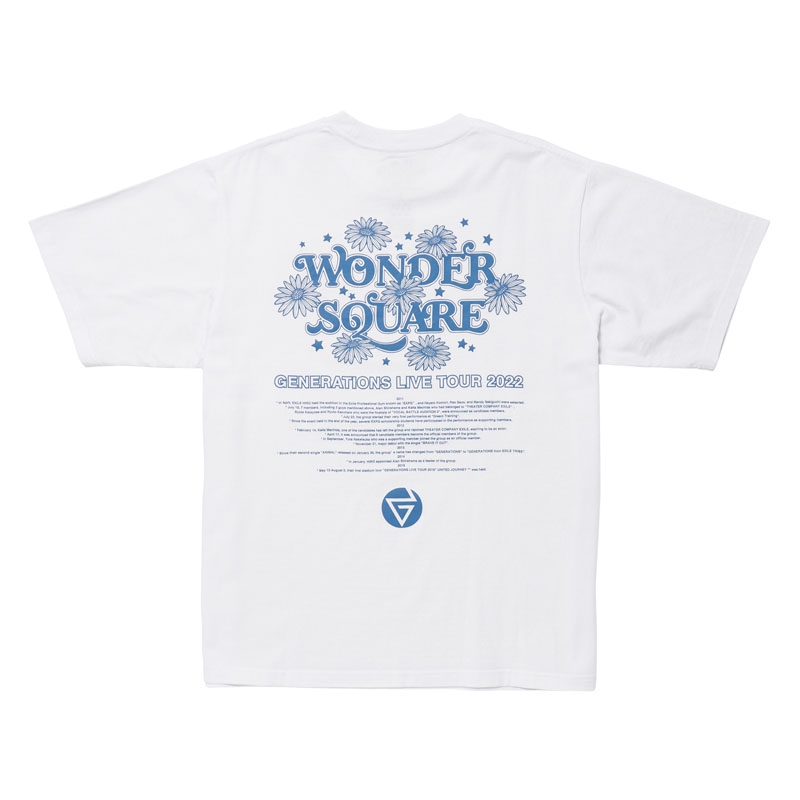 WONDER SQUARE ツアーTシャツ/WHITE/M : GENERATIONS from EXILE TRIBE | HMVu0026BOOKS  online - 11422110003