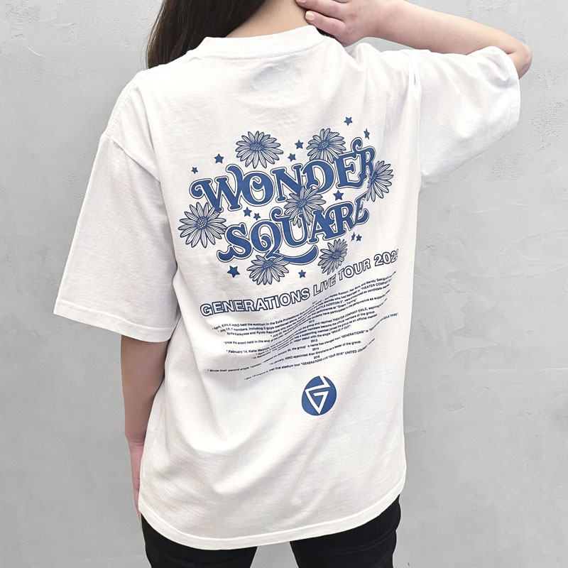 GENERATIONS Tシャツ EXILE TRIBE STATION ONLINE STORE｜GENEコレ ロゴTシャツ/WHITE