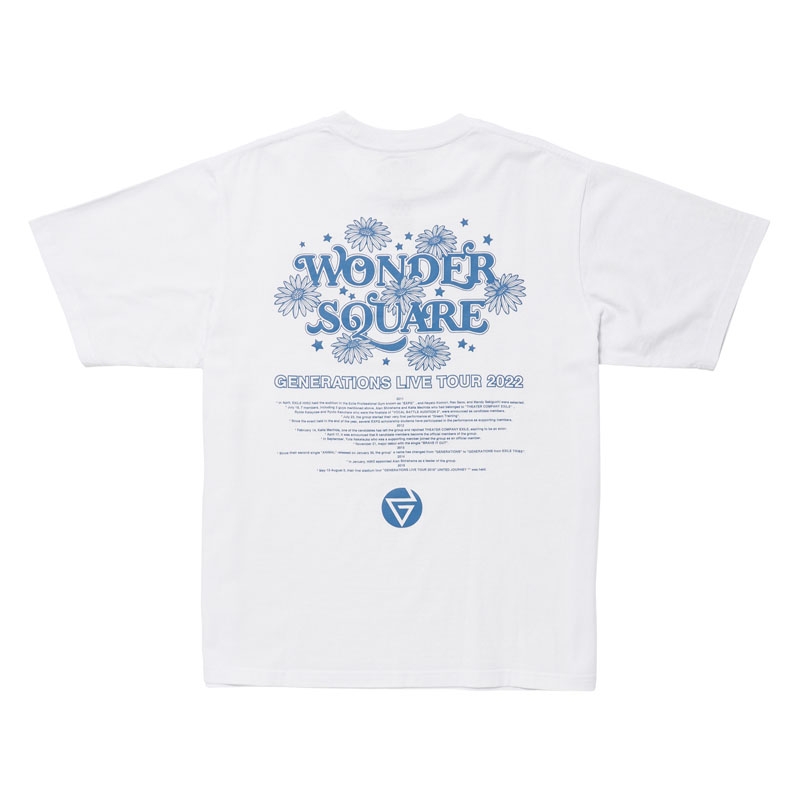 WONDER SQUARE ツアーTシャツ/WHITE/L : GENERATIONS from EXILE TRIBE