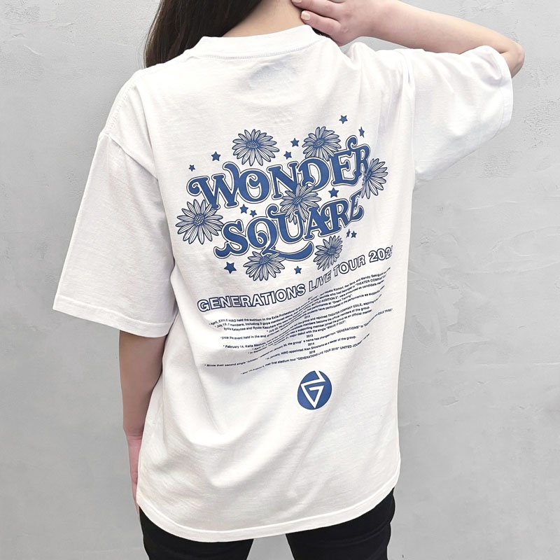 WONDER SQUARE ツアーTシャツ/WHITE/L : GENERATIONS from EXILE TRIBE 