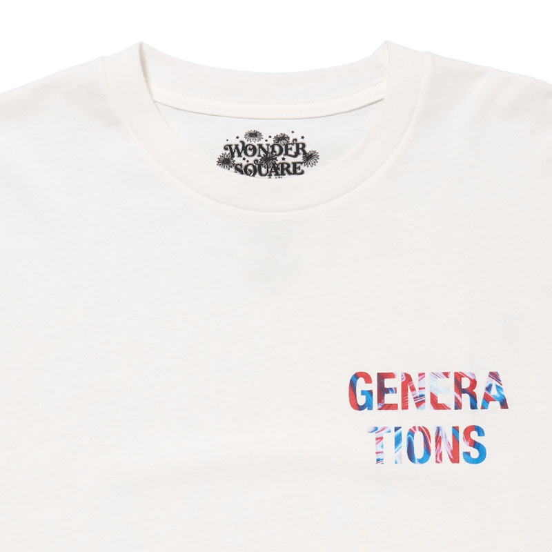 WONDER SQUARE ロゴTシャツ/WHITE/M : GENERATIONS from EXILE TRIBE