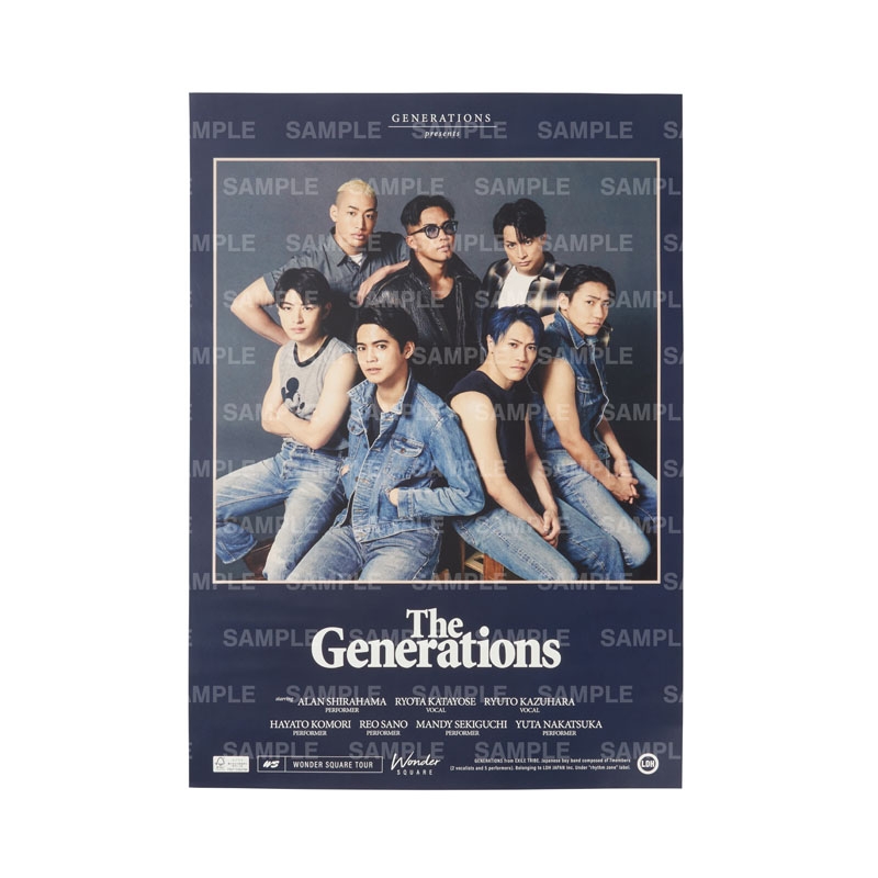 WONDER SQUARE ポスター2枚セット : GENERATIONS from EXILE TRIBE 