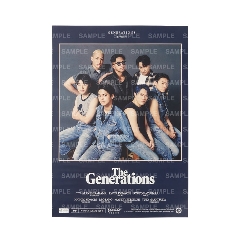 WONDER SQUARE ポスター2枚セット : GENERATIONS from EXILE TRIBE