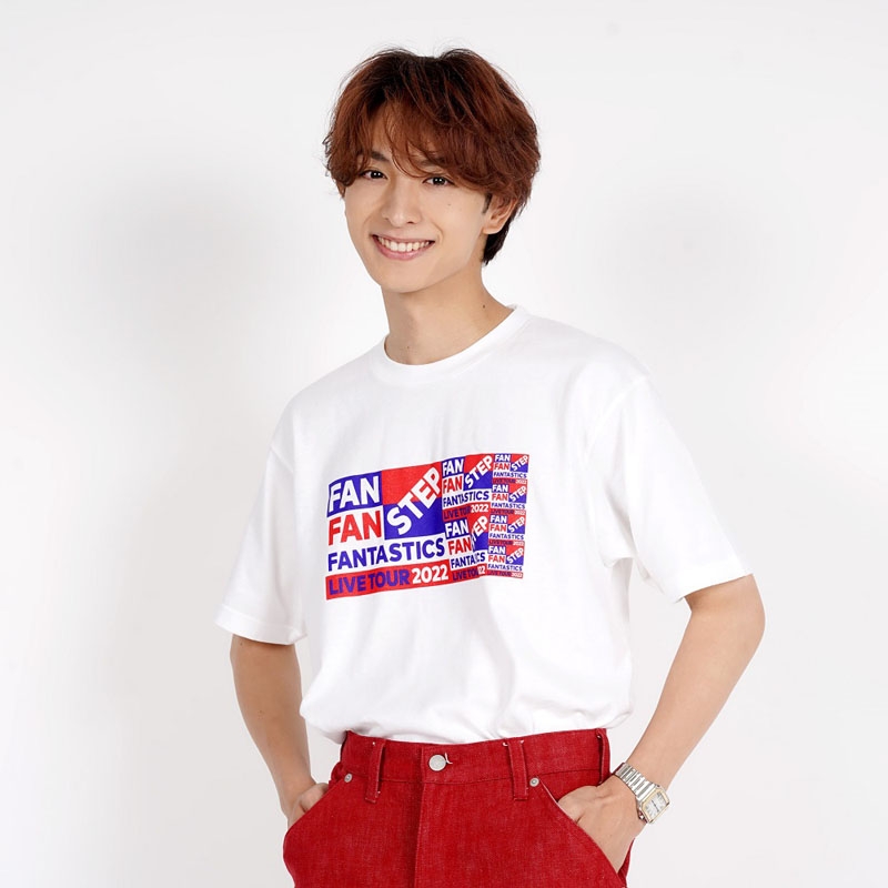 FAN FAN STEP ツアーTシャツ/WHITE/S : FANTASTICS from EXILE TRIBE