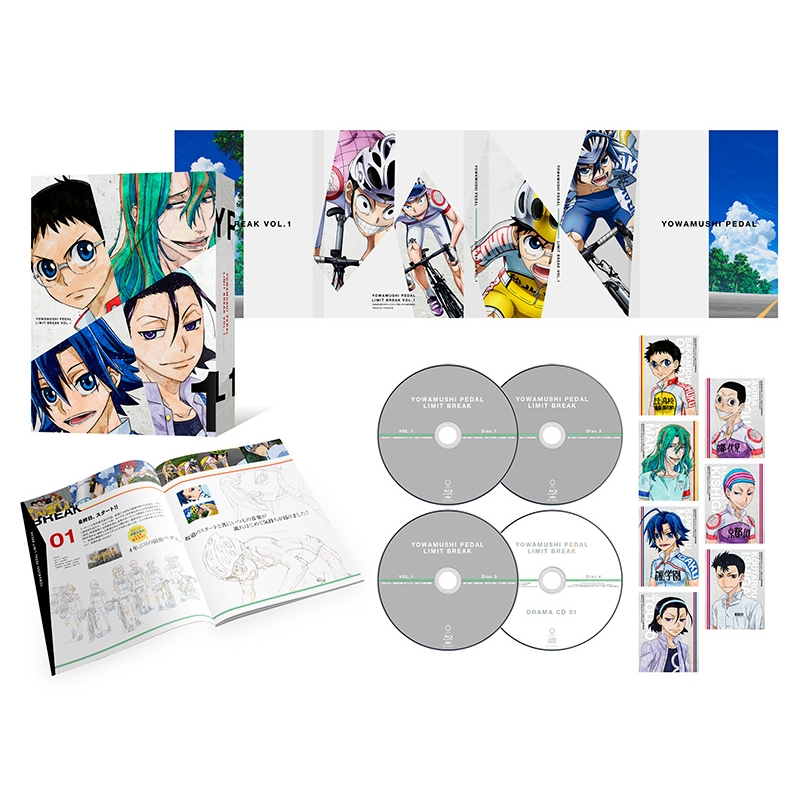 TOHO Reveals 1st 'Yowamushi Pedal: Limit Break' Anime DVD/BD Release  Artwork