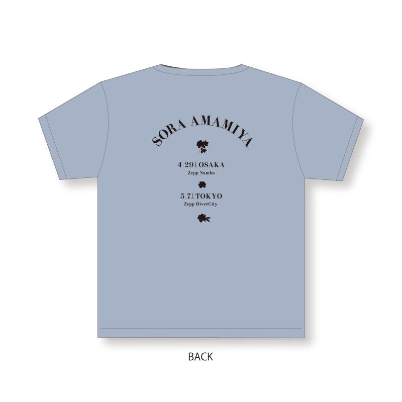 Tシャツ アシッドブルー（サイズM）【@Loppi・HMV限定】 / 雨宮天 第四