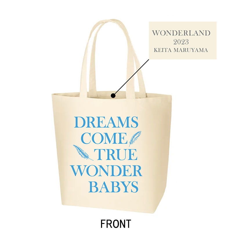 DWL2023×KEITA MARUYAMA TOTE BAG（WHITE×SAXE BLUE) / DREAMS COME