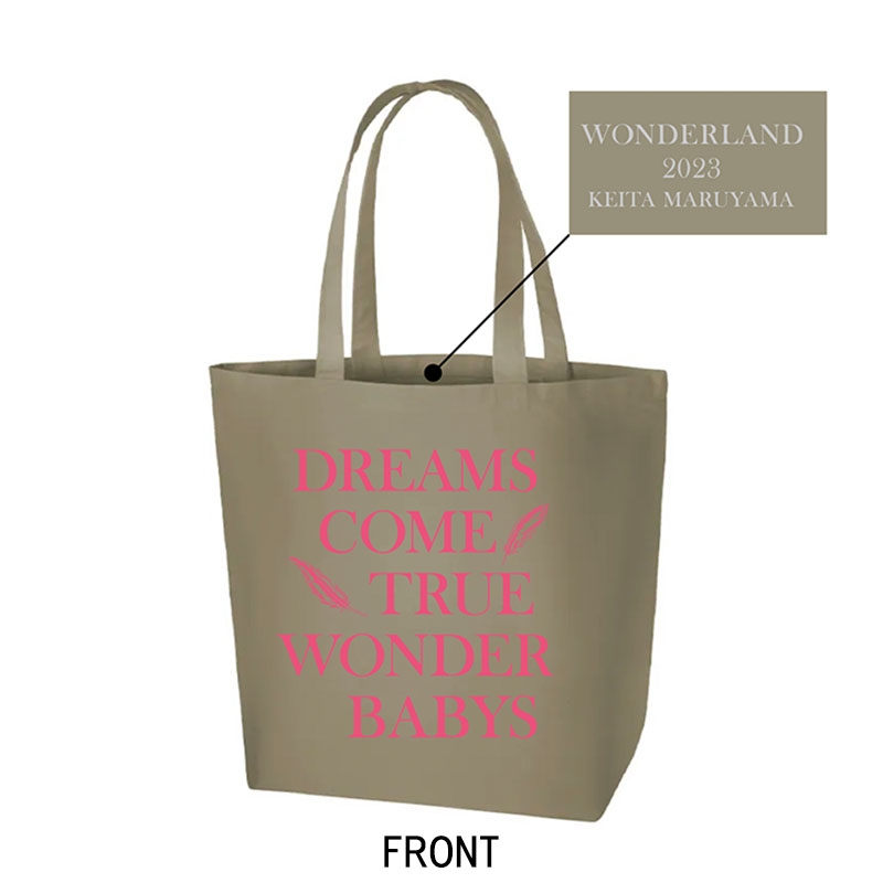 DWL2023×KEITA MARUYAMA TOTE BAG（KHAKI×PINK） / DREAMS COME TRUE 